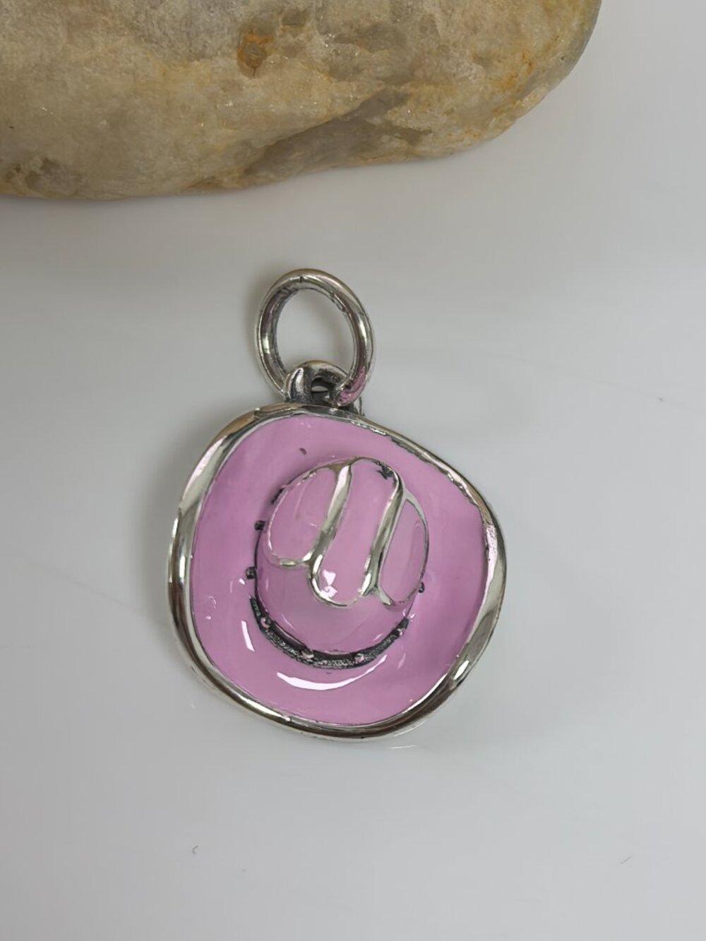 James Avery Enamel Cowgirl Hat Charm, S925 Silver Jewelry (Women's)